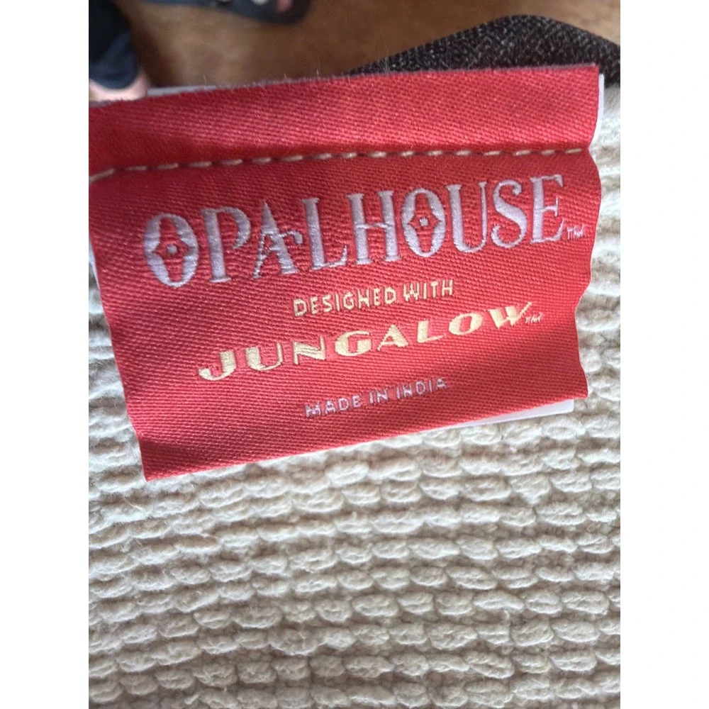 Opalhouse Jungalow Off-White XOXO Geometric Tufted Cotton Bath Rug 18x30 NEW